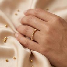 Дамски златен пръстен Balls