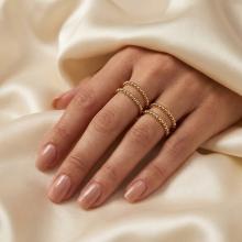 Дамски златен пръстен Balls