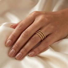 Дамски златен пръстен Balls