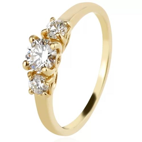 Дамски златен пръстен Queen Claude