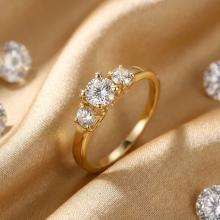 Дамски златен пръстен Queen Claude