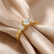 Дамски златен пръстен Queen Claude