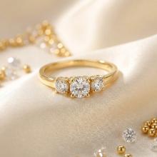 Дамски златен пръстен Queen Claude