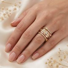 Дамски златен пръстен Secret Garden