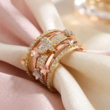 Дамски златен пръстен Secret Garden