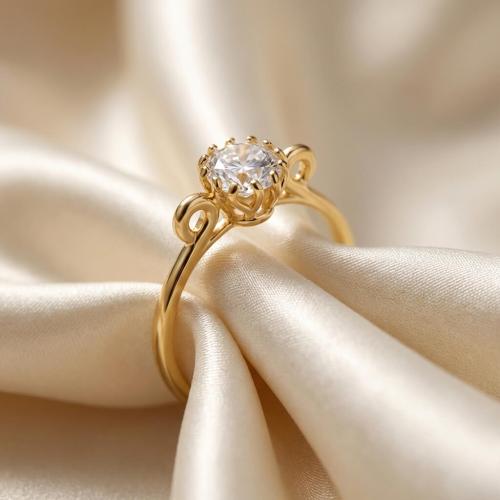 Дамски златен пръстен Queen Caroline