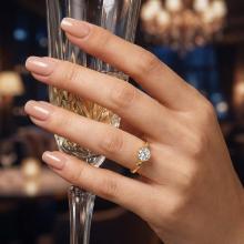 Дамски златен пръстен Queen Caroline