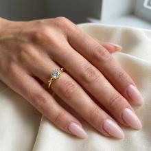 Дамски златен пръстен Queen Caroline