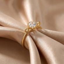 Дамски златен пръстен Queen Caroline