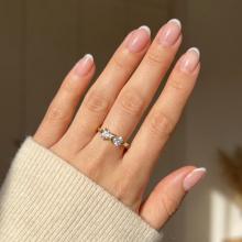 Дамски златен пръстен Панделка