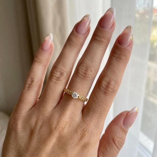 Дамски златен пръстен Queen Christina