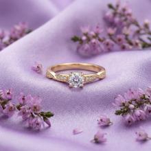 Дамски златен пръстен Queen Augusta