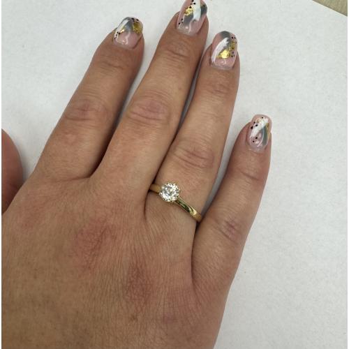 Дамски златен пръстен Queen Anne