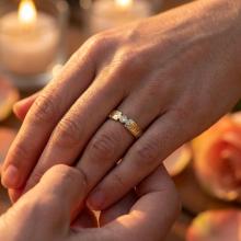 Брачна халка H10054