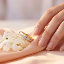 Брачна халка H10084