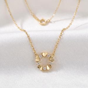 Златно колие Love in Circle