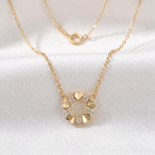 Златно колие Love in Circle