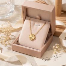 Златно колие Диамантена детелина