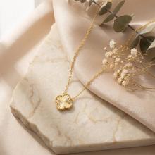 Златно колие Диамантена детелина