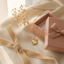 Златно колие Диамантена детелина