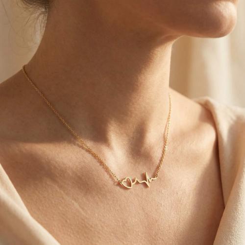 Златно колие Пулс на Сърцето