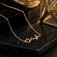 Златно колие Пулс на Сърцето