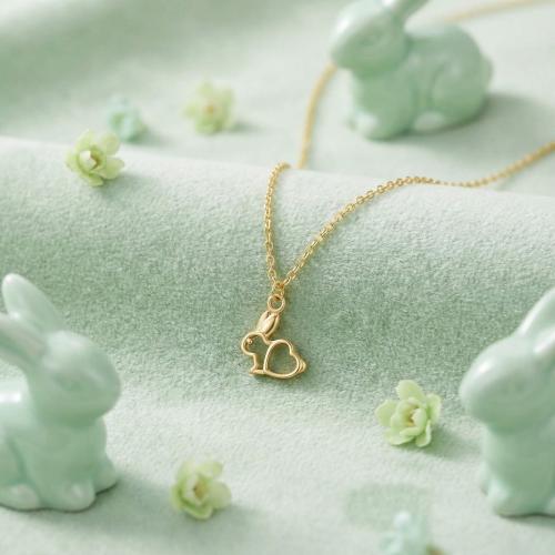 Златно колие Зайче