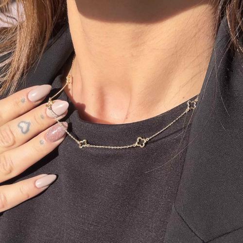 Златно колие Детелини