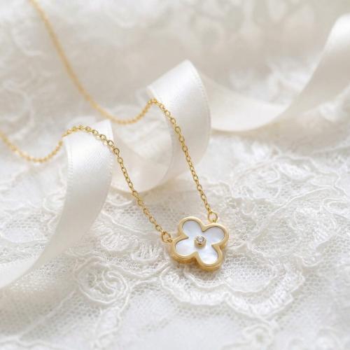 Златно колие Clover детелинка