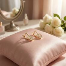 Детски златни обеци Baby Heart