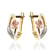 Златни обеци Нежно Цвете