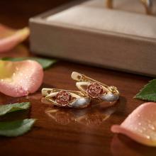 Златни обеци Нежно Цвете