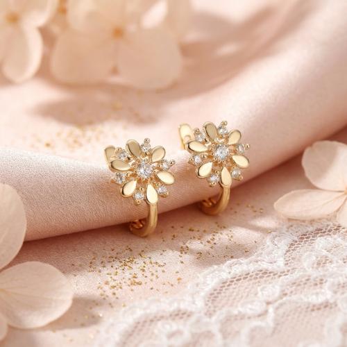 Златни обеци Цветенца