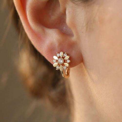 Златни обеци Цветенца