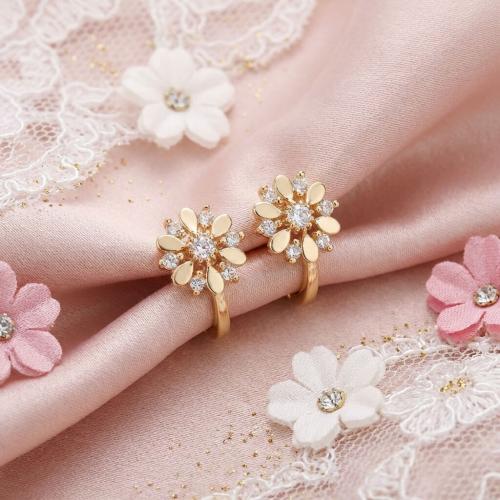 Златни обеци Цветенца