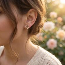 Златни обеци Love in Circle Златни обеци Love in Circle