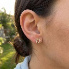 Златни обеци Love in Circle Златни обеци Love in Circle