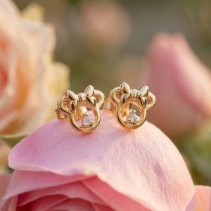 Златни обеци Мини Маус