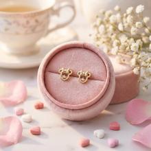 Златни обеци Мини Маус