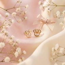 Златни обеци Мини Маус