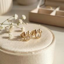 Златни обеци Мини Маус