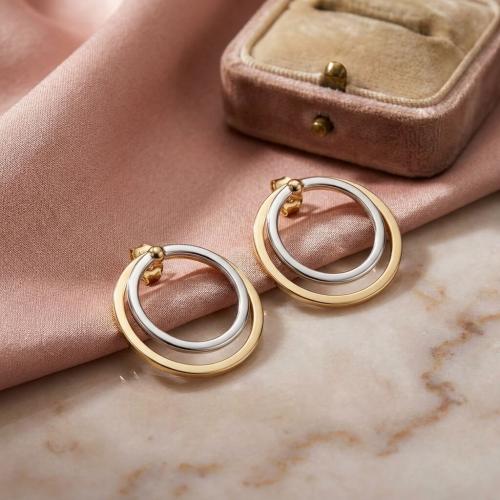 Златни обеци Кръг