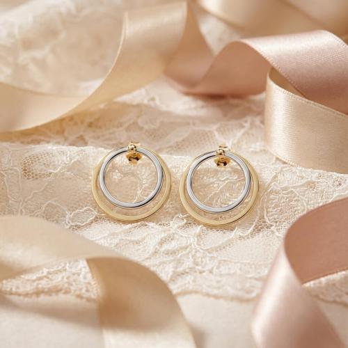 Златни обеци Кръг