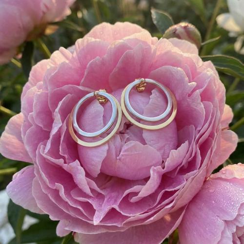 Златни обеци Кръг