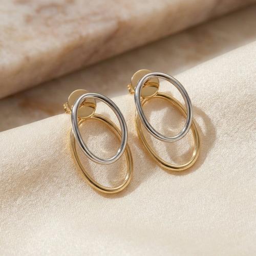 Златни обеци Овал