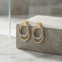 Златни обеци Овал Златни обеци Овал