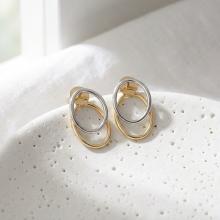 Златни обеци Овал Златни обеци Овал