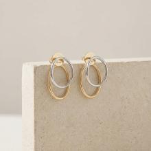 Златни обеци Овал Златни обеци Овал