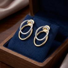 Златни обеци Овал Златни обеци Овал