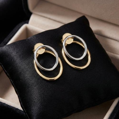 Златни обеци Овал